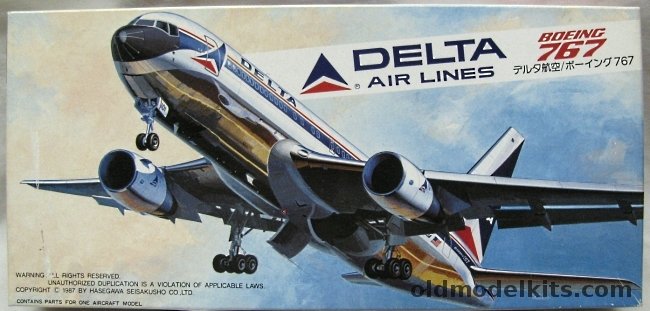 Hasegawa 1/200 Boeing 767 Delta Air Lines, LC14 plastic model kit